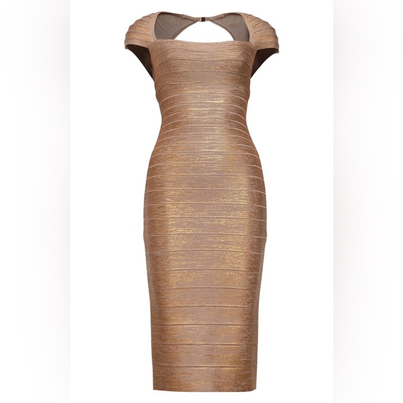 midi linen shirt dress Donna Karan Women's Linen-Blend Midi Shirt Dress in Cognac